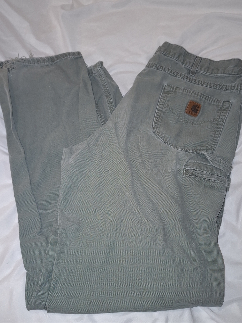 Carhartt Green Loose Fit Work Pants 40x36